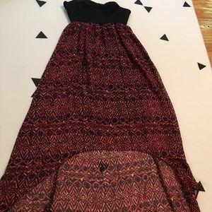 Strapless bandeau dress